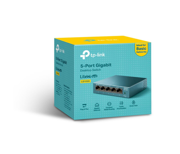TP-Link 5p LS105G Metal (5x10/100/1000Mbit) - 519243 - zdjęcie 2